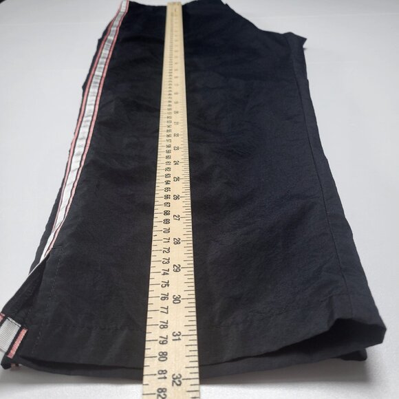 Vintage 90s/Y2K Nike Cropped Track Pants Tuxedo Pink Stripe Straight Leg - Picture 14 of 14